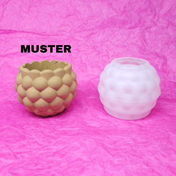 Silikonform Blumentopf Bubble 7x6cm